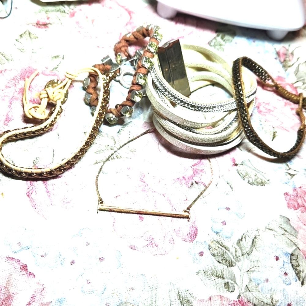 Lot of boho leather bracelets